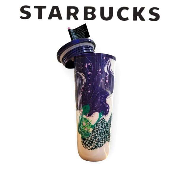 Starbucks Spring 2025 Mermaid Tumbler 24oz New Hot or Cold - Picture 1 of 7